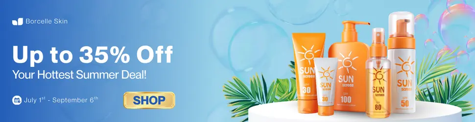 Cosmetics summer sale billboard ad design