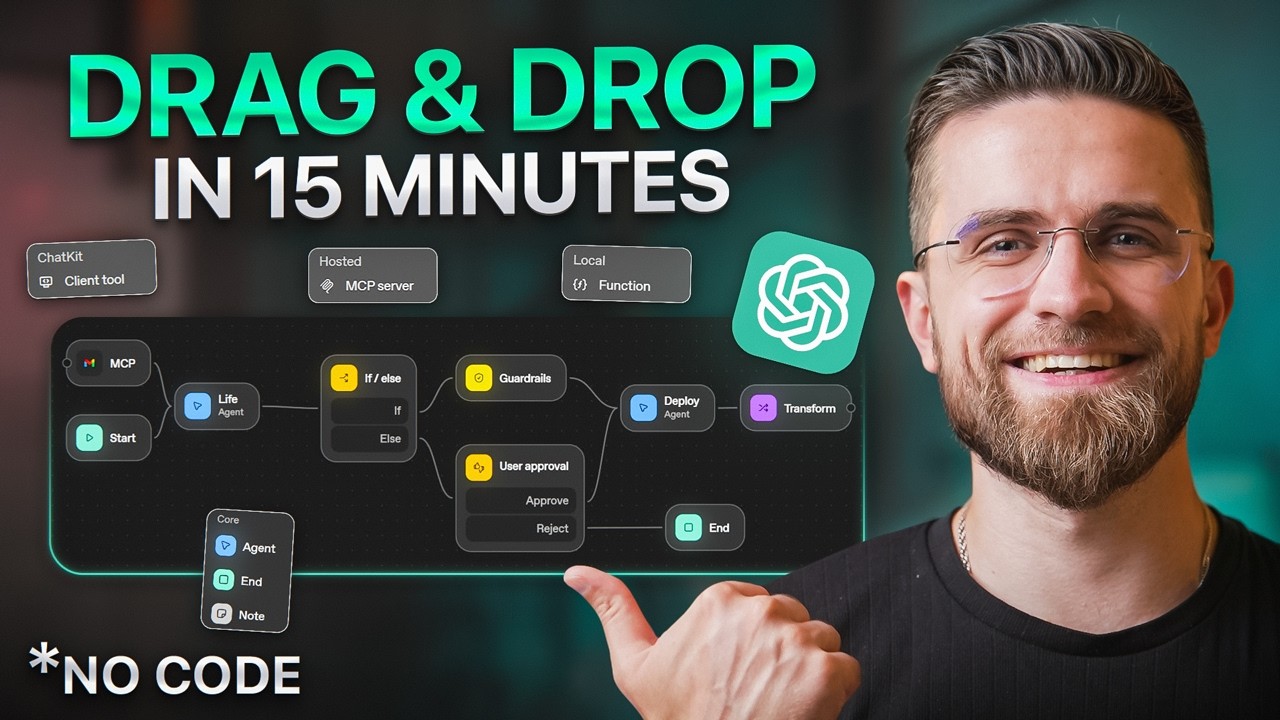 Drag and drop AI video thumbnail