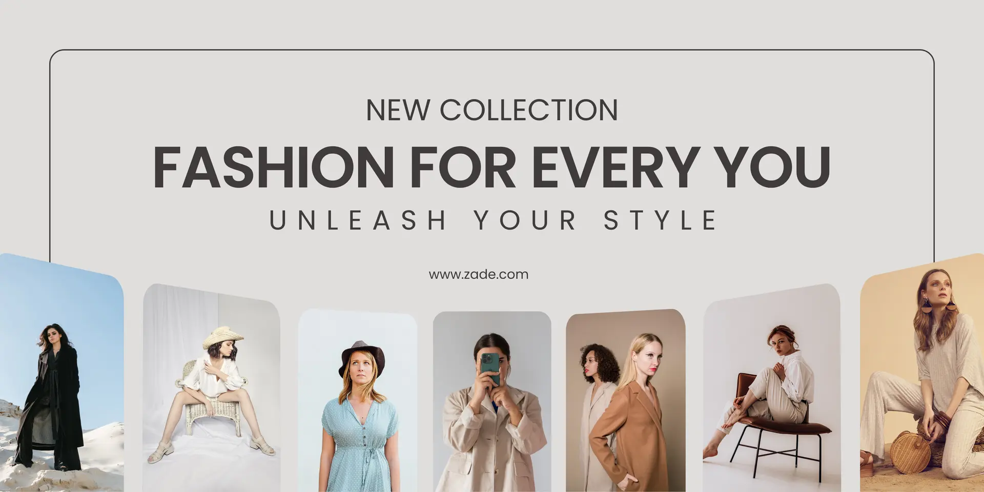 Fashion collection banner design