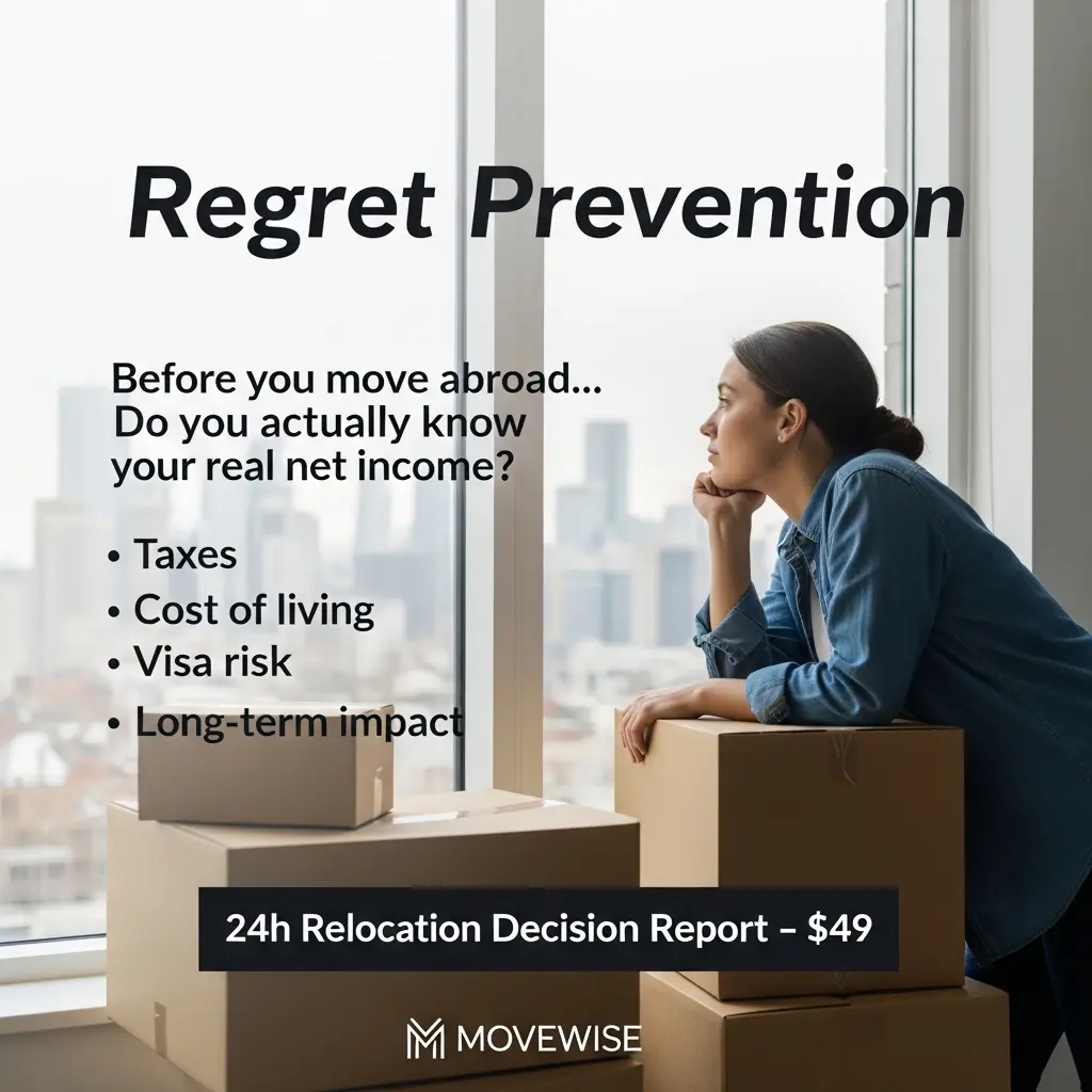Moving abroad regret prevention campaign