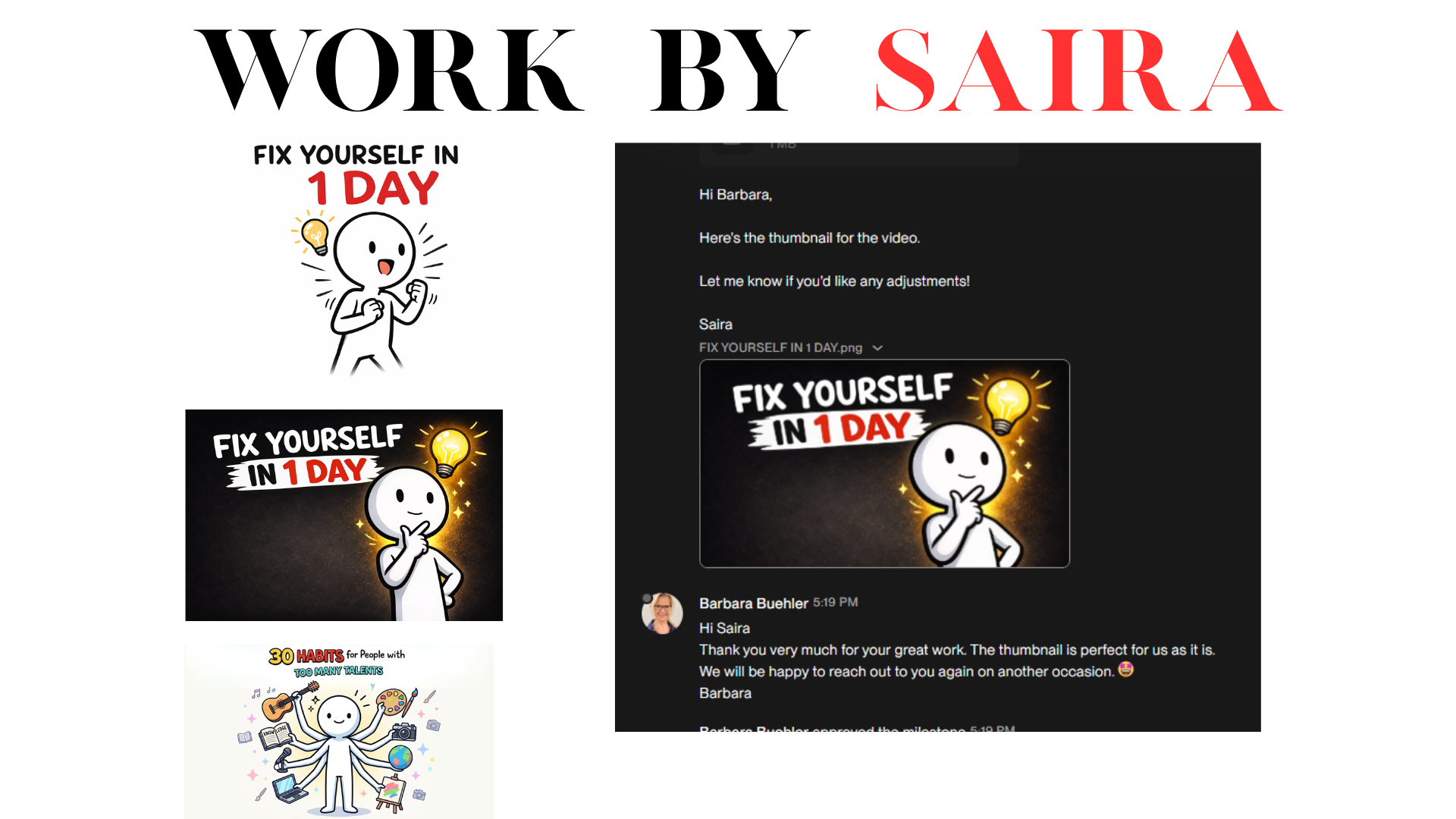 Client-approved thumbnail case study