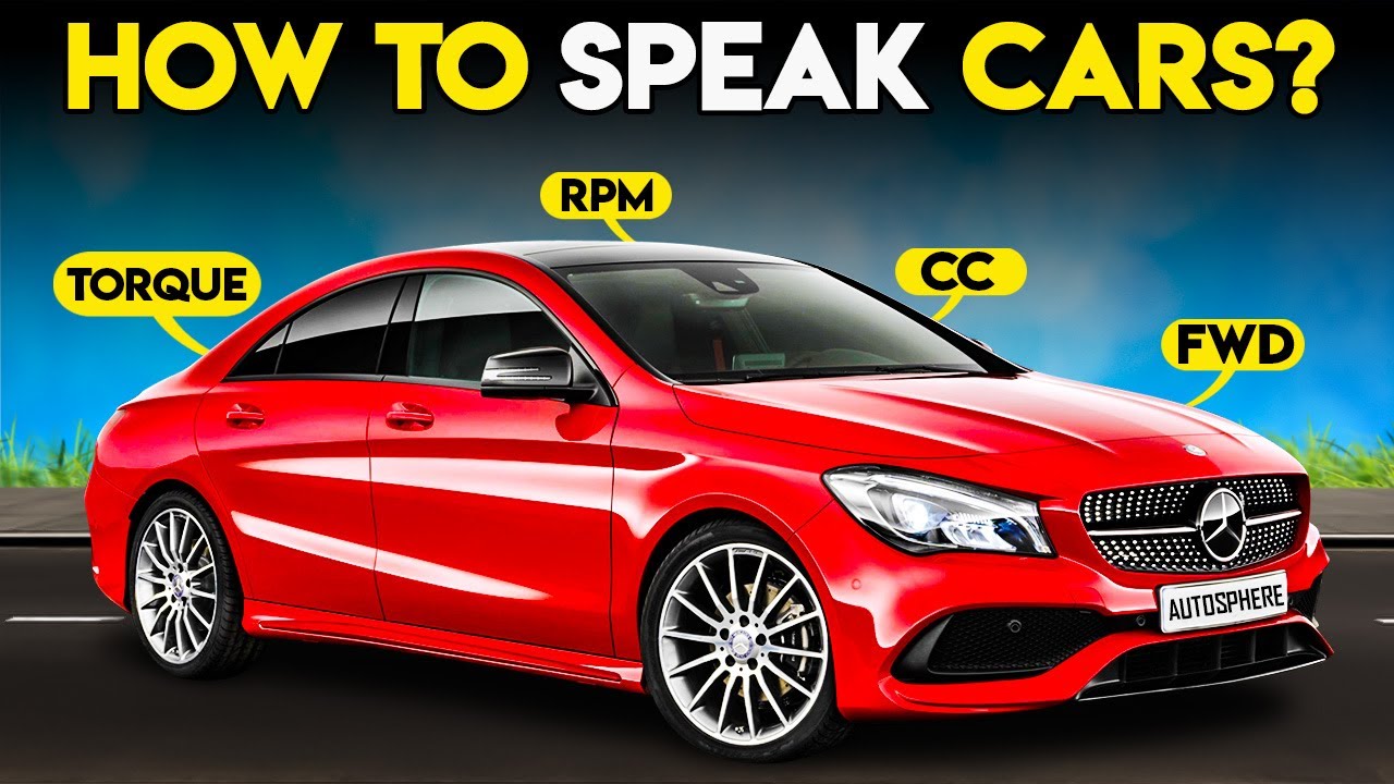 Automotive terminology YouTube thumbnail design